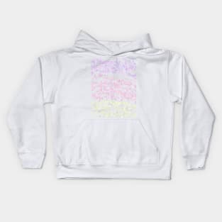 colorful floral background abstract pattern Kids Hoodie